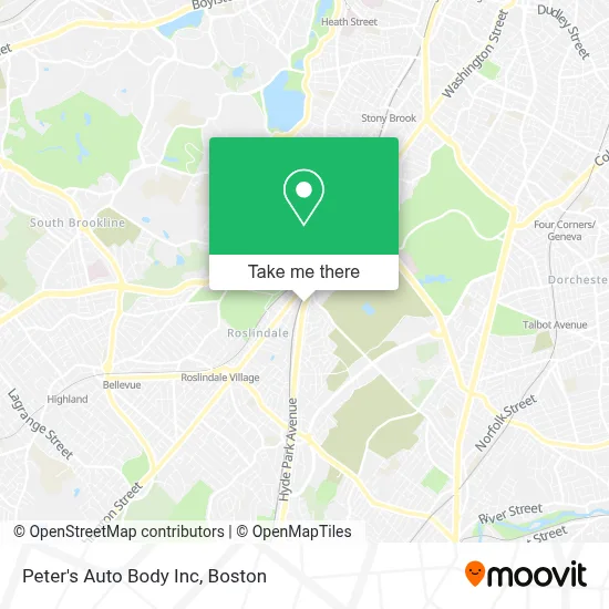 Peter's Auto Body Inc map
