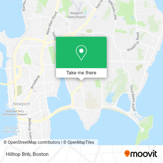 Hilltop Bnb map
