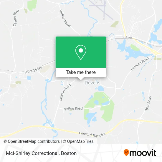 Mci-Shirley Correctional map