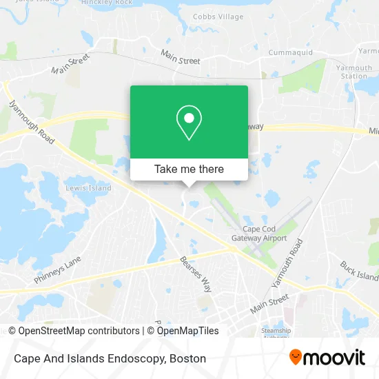 Cape And Islands Endoscopy map