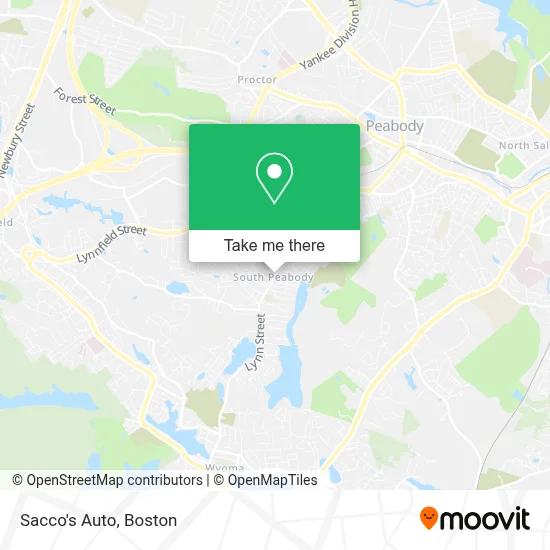 Sacco's Auto map