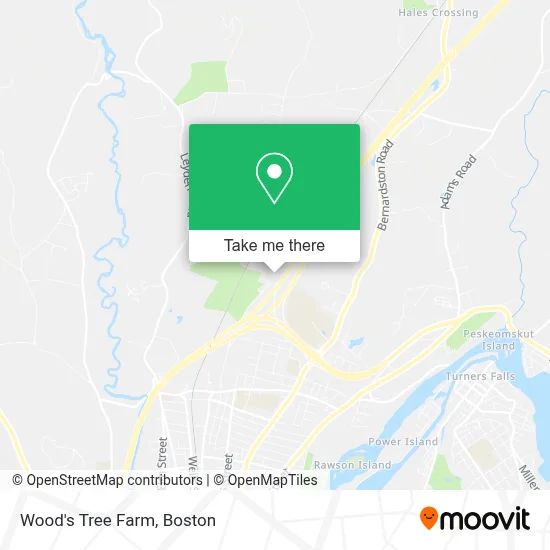 Wood's Tree Farm map