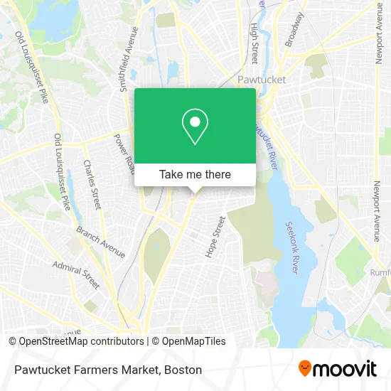 Pawtucket Farmers Market map