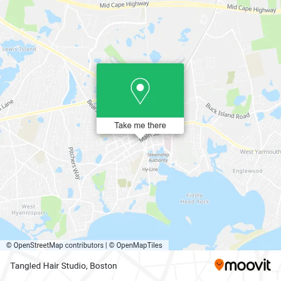 Tangled Hair Studio map