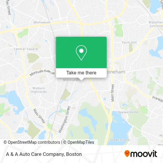 A & A Auto Care Company map