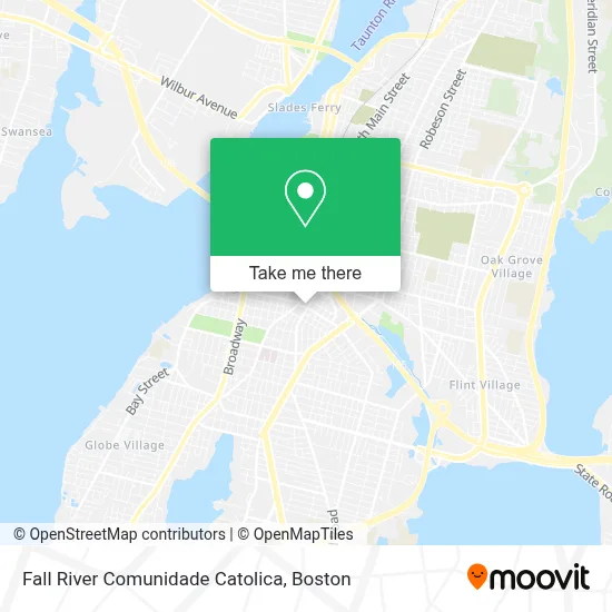 Fall River Comunidade Catolica map