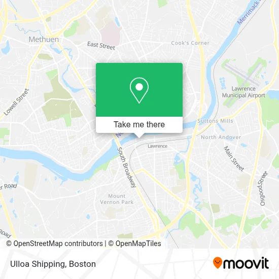 Ulloa Shipping map