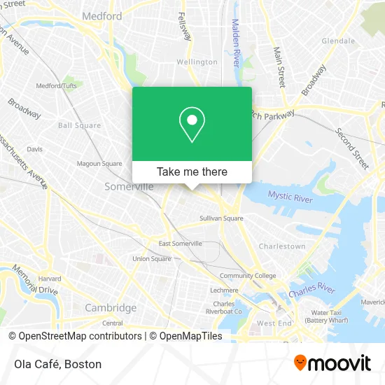 Ola Café map