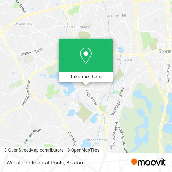 Will at Continental Pools map