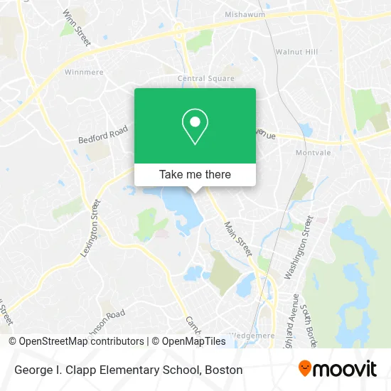 George I. Clapp Elementary School map