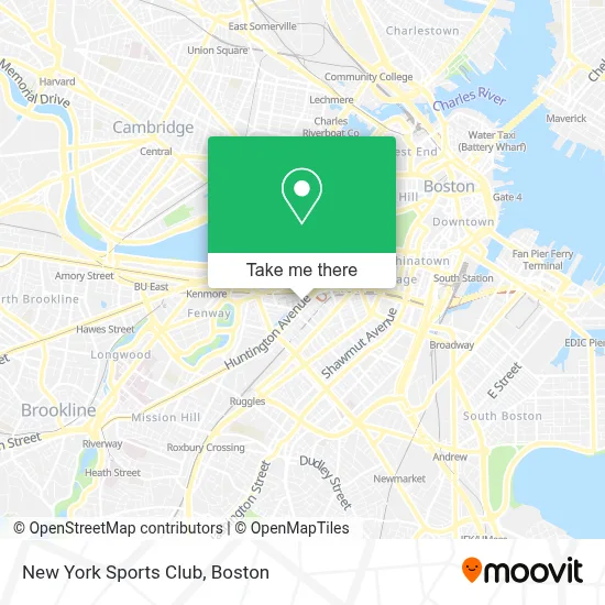 New York Sports Club map