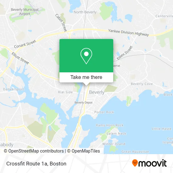 Crossfit Route 1a map