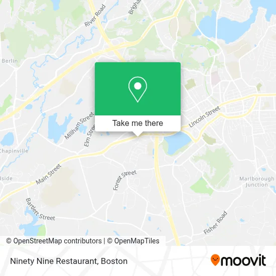 Ninety Nine Restaurant map