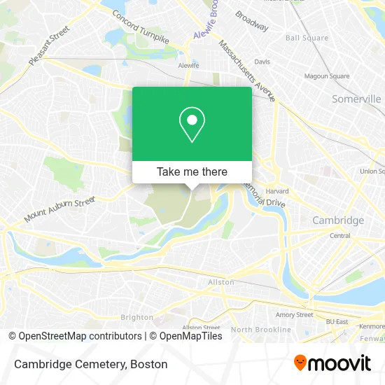 Cambridge Cemetery map