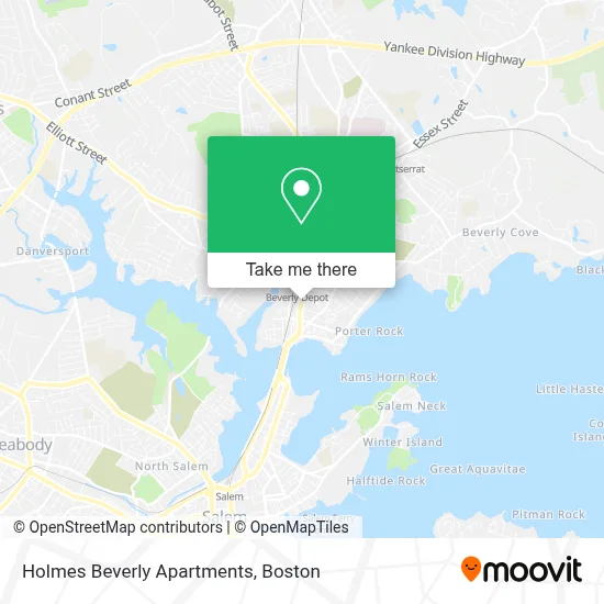 Holmes Beverly Apartments map