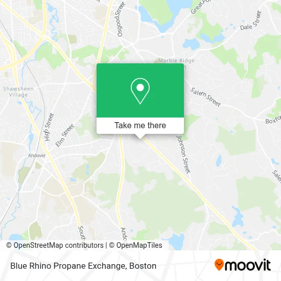 Blue Rhino Propane Exchange map