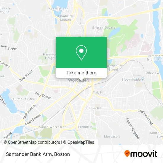 Santander Bank Atm map