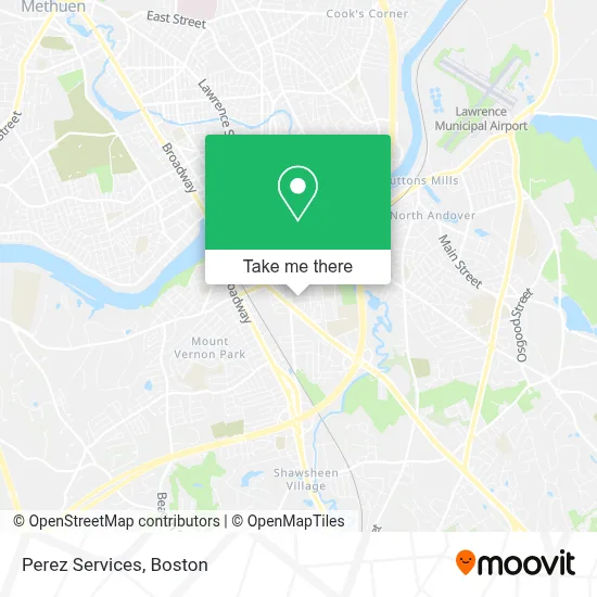 Perez Services map