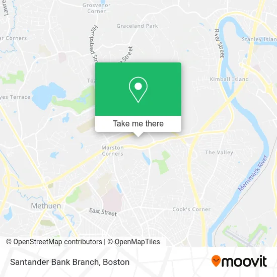 Santander Bank Branch map