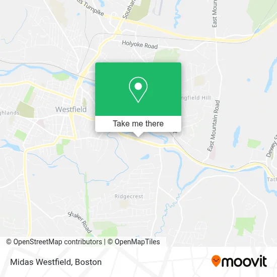 Midas Westfield map