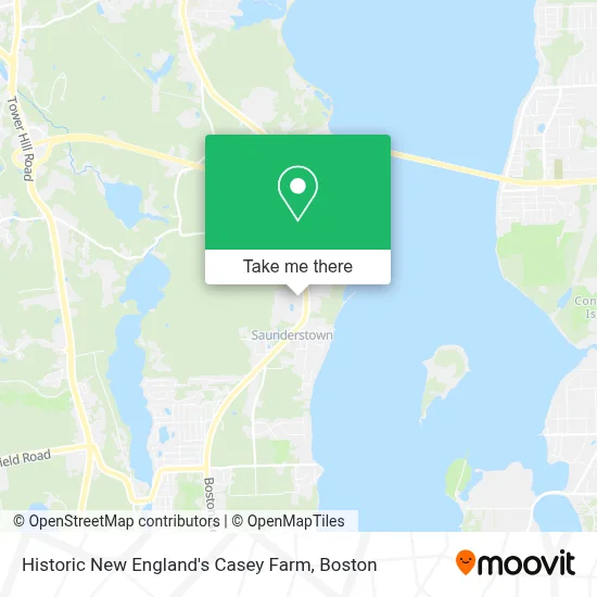 Historic New England's Casey Farm map