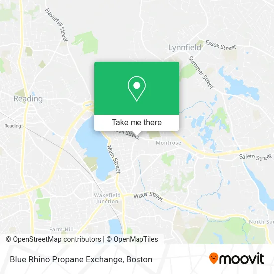 Blue Rhino Propane Exchange map