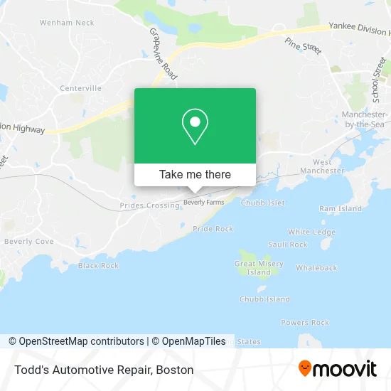 Todd's Automotive Repair map