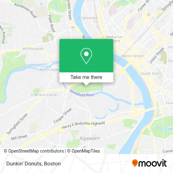 Dunkin' Donuts map