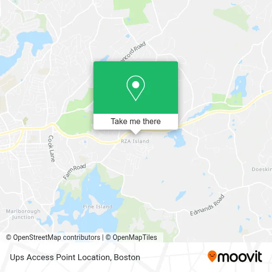 Ups Access Point Location map