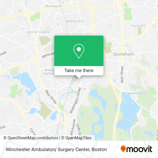 Winchester Ambulatory Surgery Center map