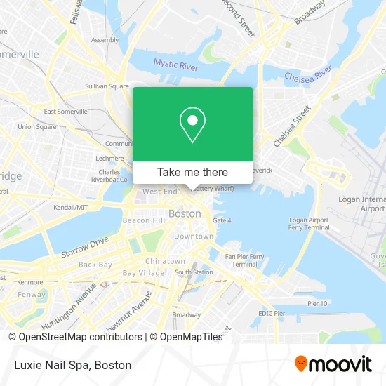 Luxie Nail Spa map