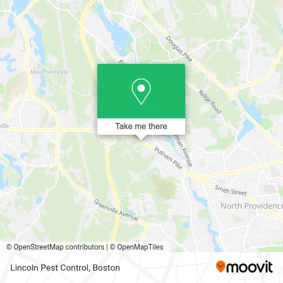 Lincoln Pest Control map