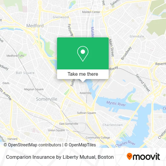 Comparion Insurance by Liberty Mutual map