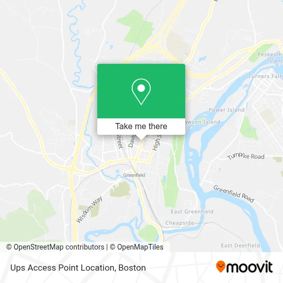 Ups Access Point Location map