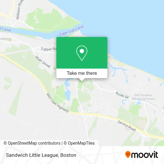 Sandwich Little League map