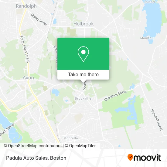 Padula Auto Sales map