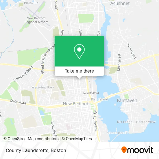 County Launderette map