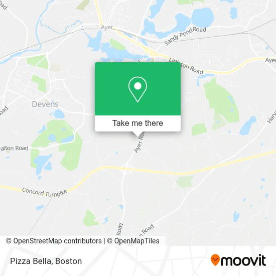 Pizza Bella map