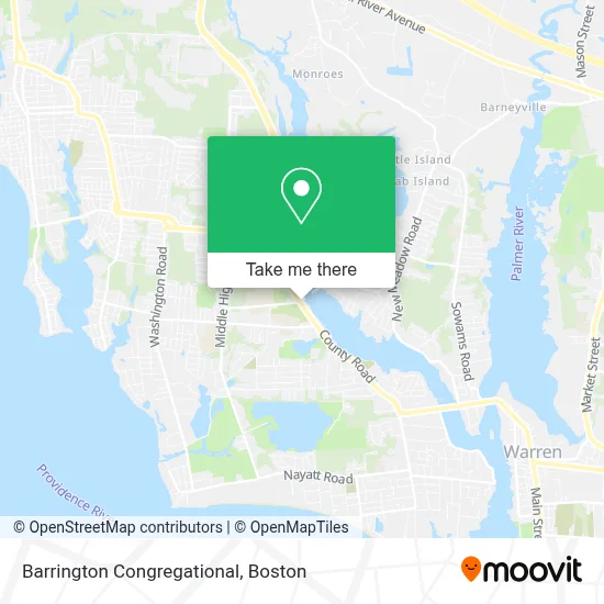Barrington Congregational map