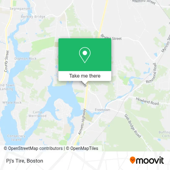 Pj's Tire map
