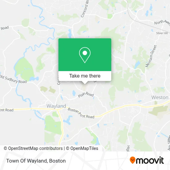 Town Of Wayland map