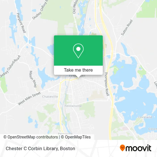 Chester C Corbin Library map