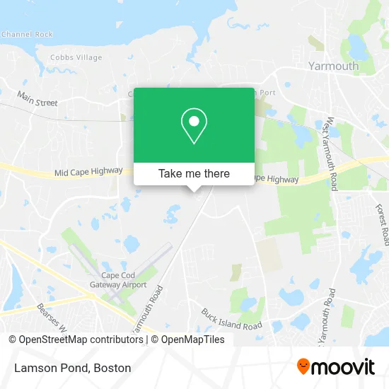 Lamson Pond map