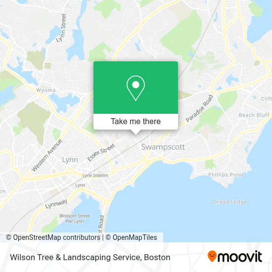 Wilson Tree & Landscaping Service map