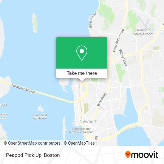 Peapod Pick-Up map