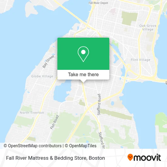 Fall River Mattress & Bedding Store map