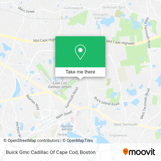 Buick Gmc Cadillac Of Cape Cod map