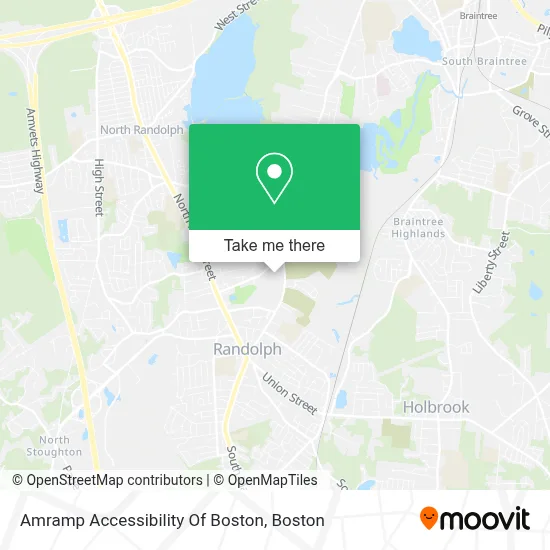 Amramp Accessibility Of Boston map