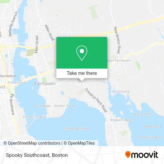 Spooky Southcoast map