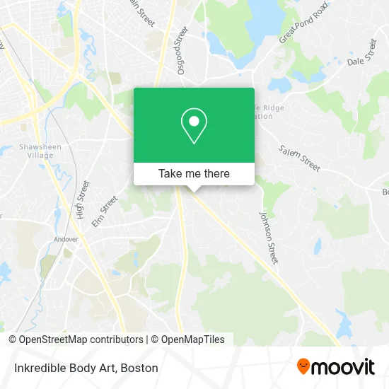 Inkredible Body Art map